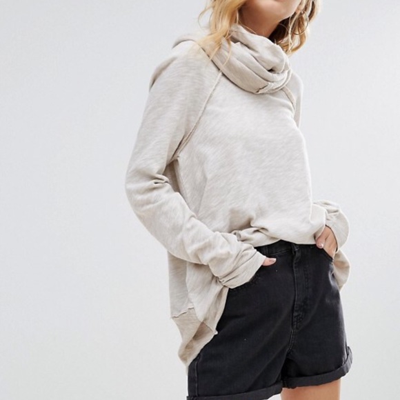 Free People Tops - Free People Beach Cocoon Cowl Neck Pullover
